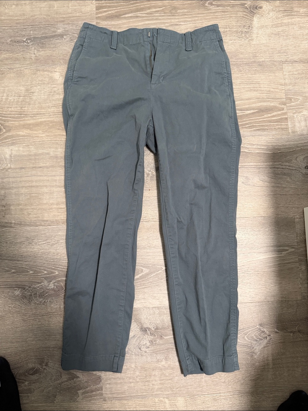 GAP Women's Straight Leg Pants - Charcoal blue